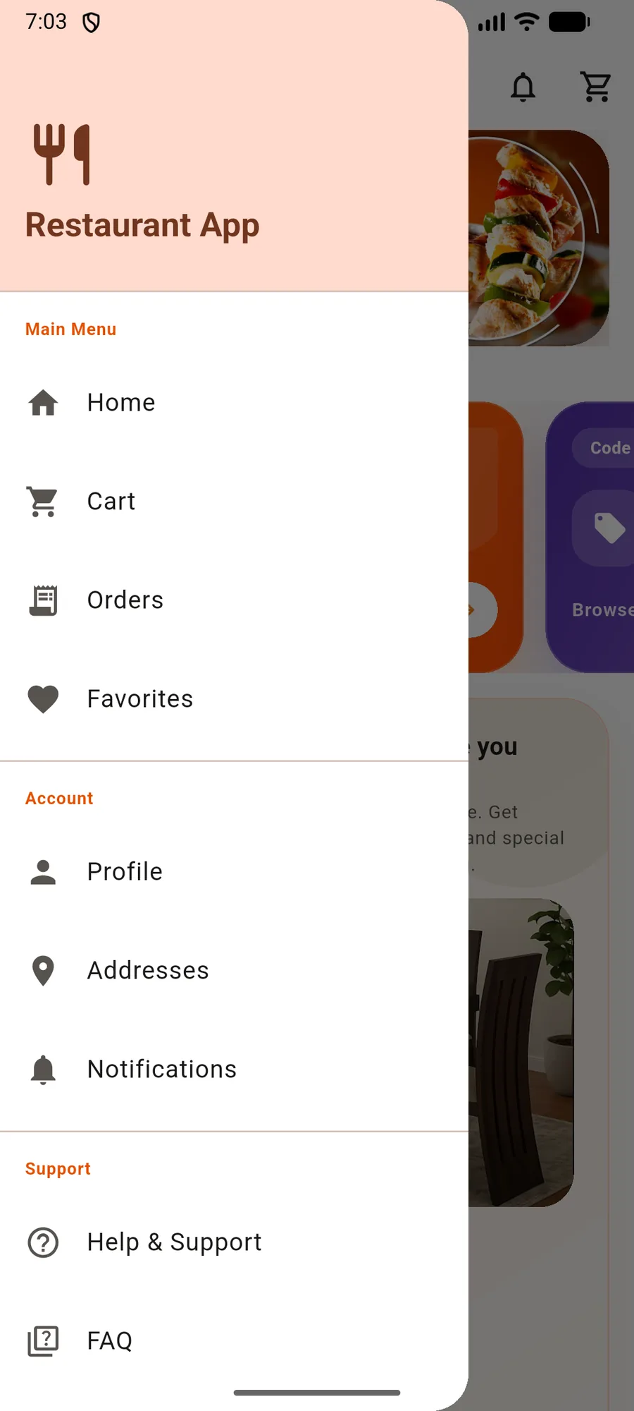 Restaurant App visual 8