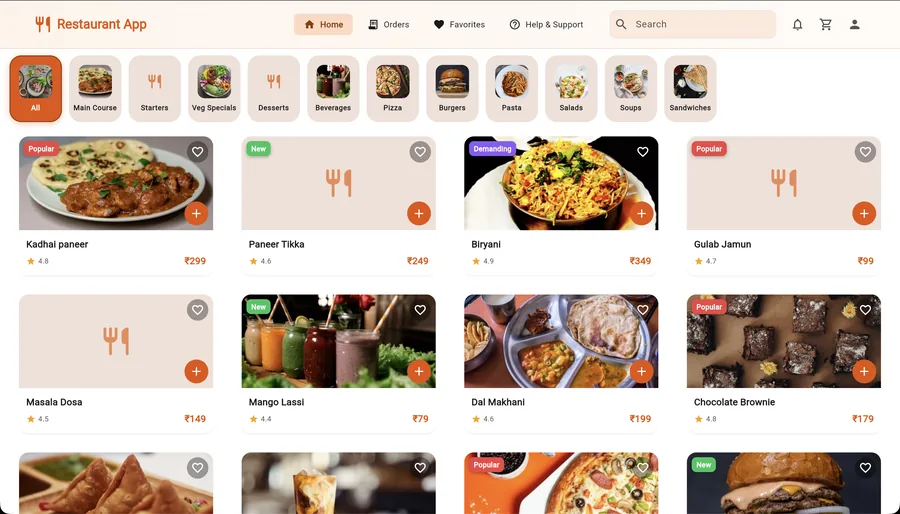 Restaurant App visual 2
