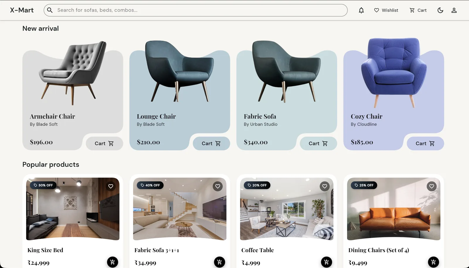XMart Furniture App visual 2