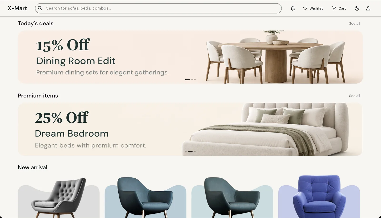 XMart Furniture App visual 1